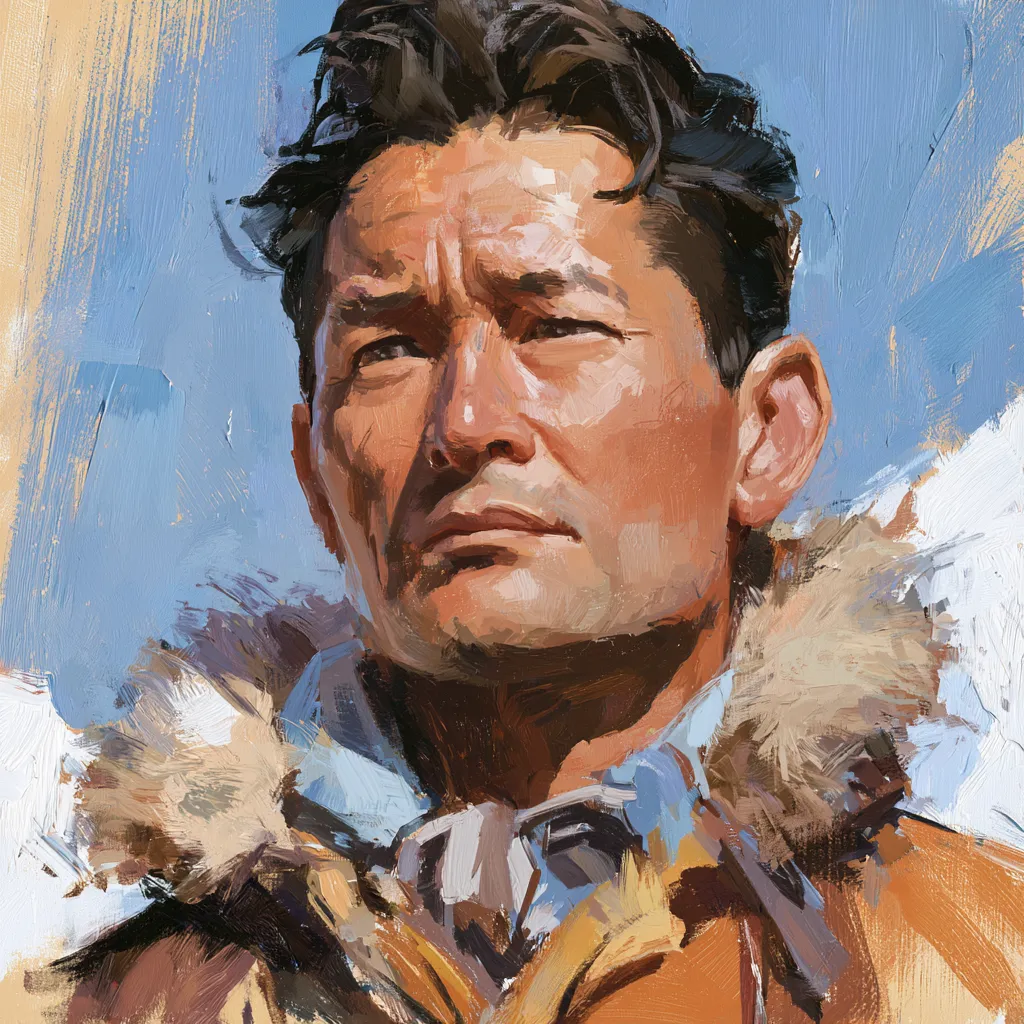 Illustration of Tenzing Norgay