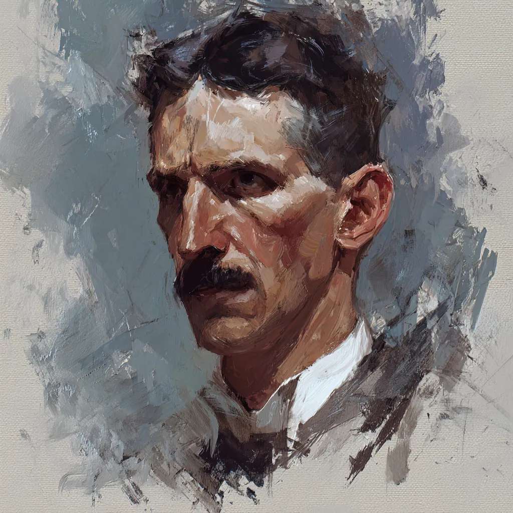 Illustration of Nikola Tesla
