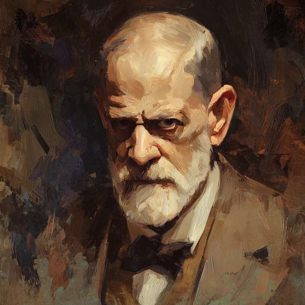 Illustration of Sigmund Freud