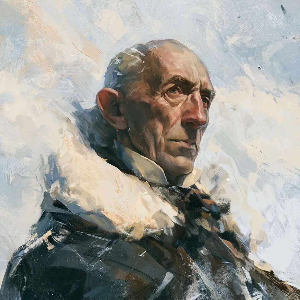 Illustration of Roald Amundsen