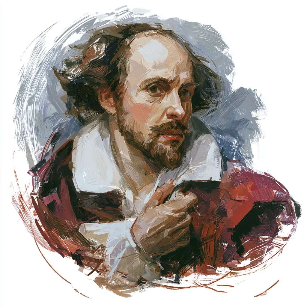 Illustration of William Shakespeare