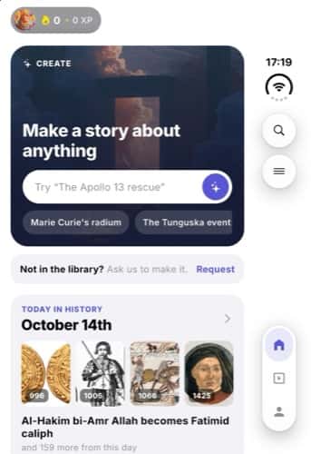 Chunks home screen on iPhone Duo, folded