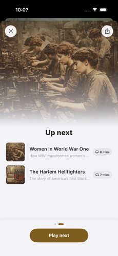 Up next queue on iPhone